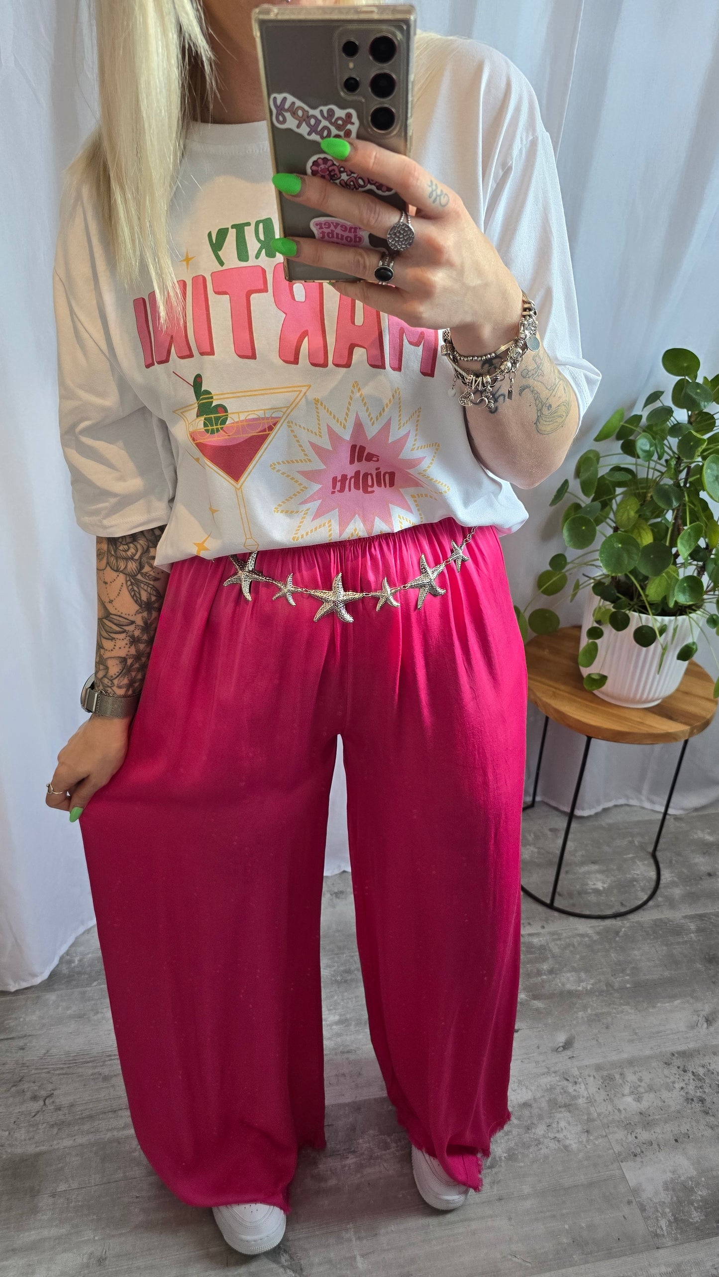 Pantalon Zoé fuschia