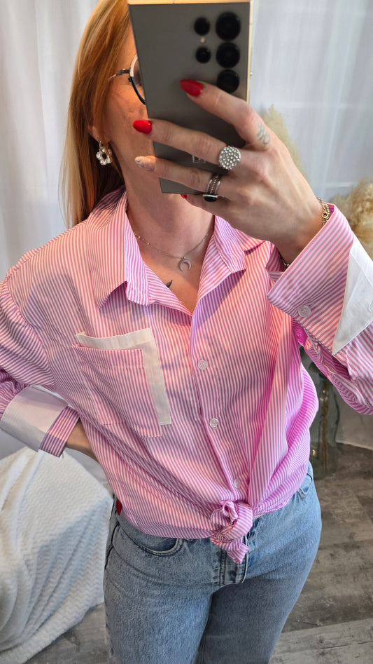Chemise Agathe Rose