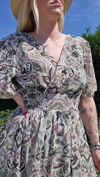 Robe Capucine kaki