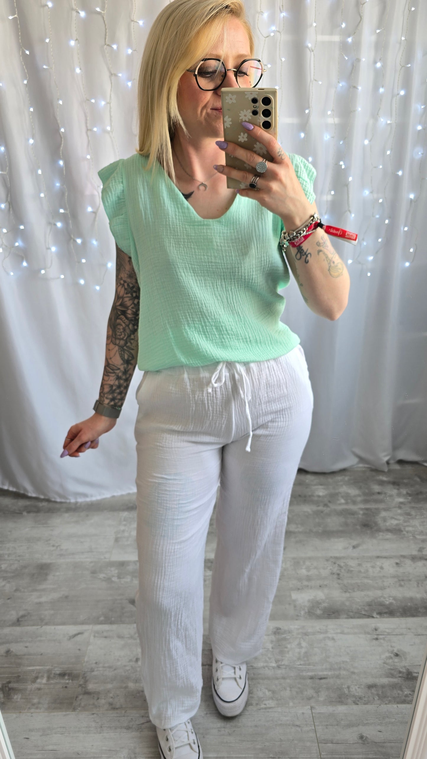 Top Célène Vert d'eau