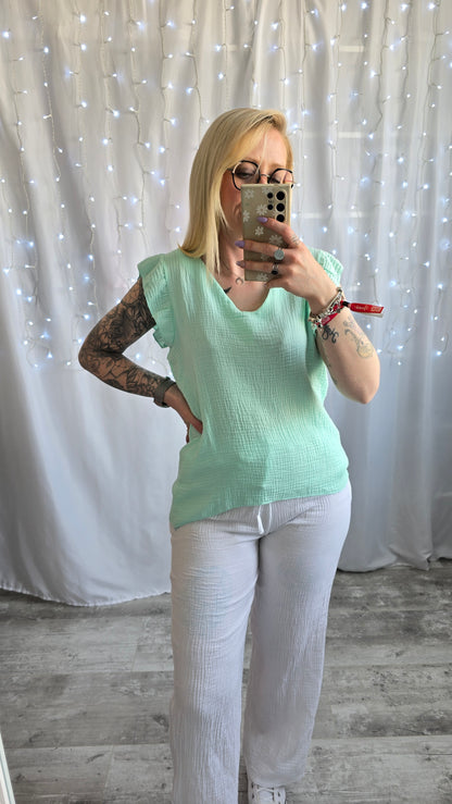 Top Célène Vert d'eau