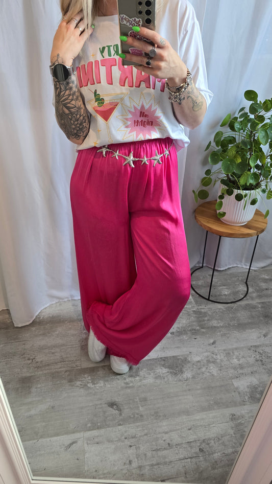 Pantalon Zoé fuschia