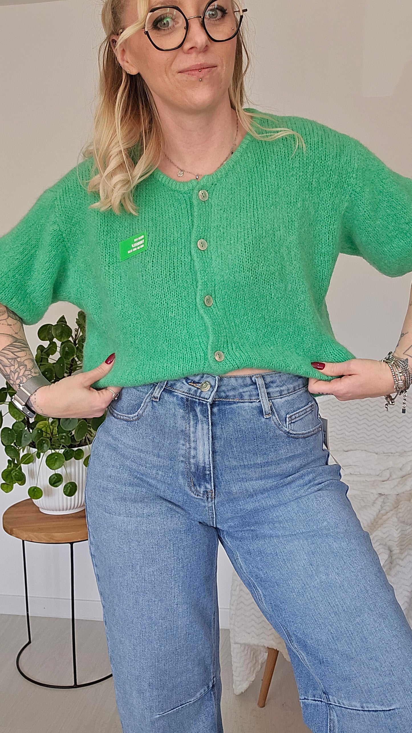 Gilet Gabrielle vert