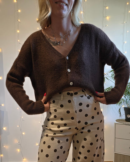 Gilet Cassie marron
